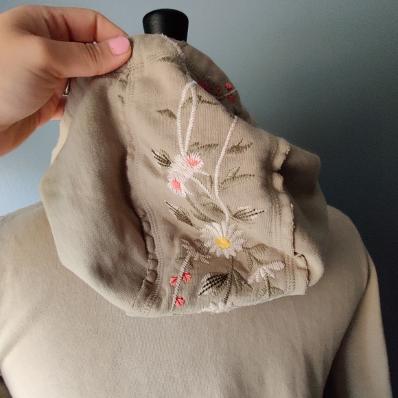 *NWOT* Johnny Was Acacia Cotton Tiered Hoodie - Picture 7 of 8